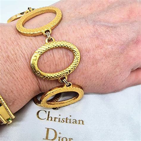 Dior oblique armband Dior zilver in Goud verguld 